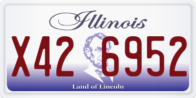 IL license plate X426952