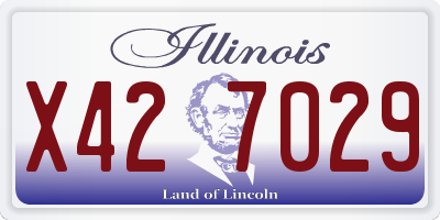 IL license plate X427029