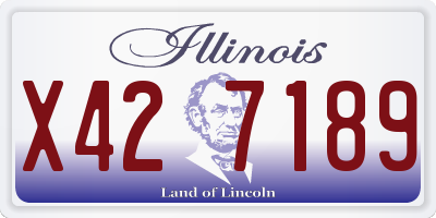 IL license plate X427189