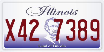 IL license plate X427389