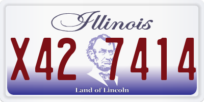 IL license plate X427414