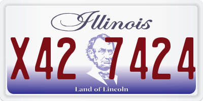 IL license plate X427424