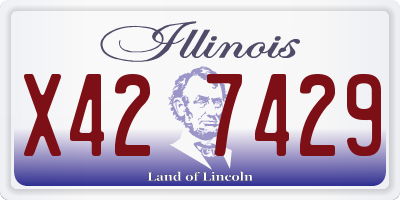 IL license plate X427429