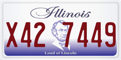 IL license plate X427449