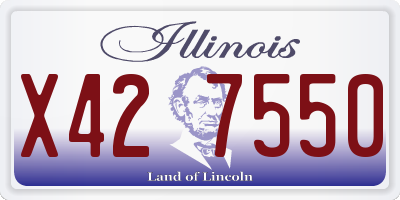 IL license plate X427550