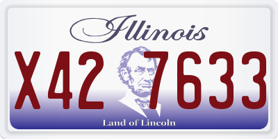 IL license plate X427633