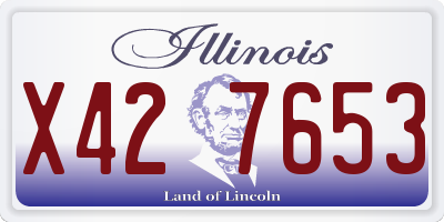 IL license plate X427653