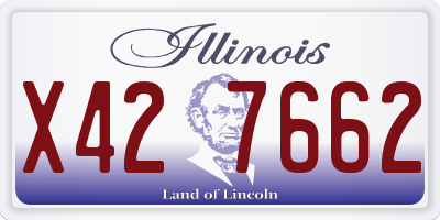 IL license plate X427662
