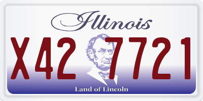 IL license plate X427721