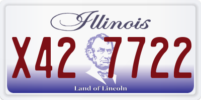 IL license plate X427722