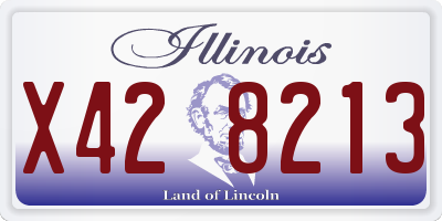 IL license plate X428213