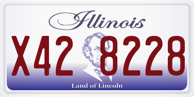 IL license plate X428228