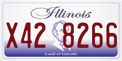 IL license plate X428266