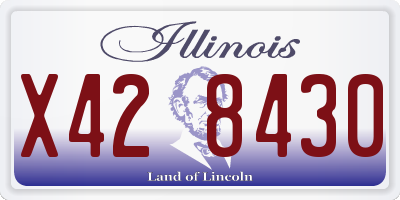 IL license plate X428430