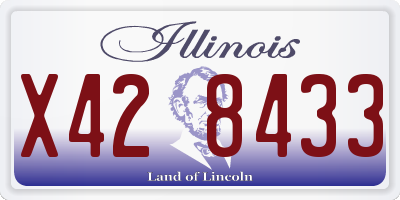 IL license plate X428433