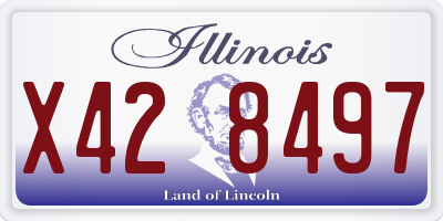 IL license plate X428497