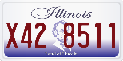 IL license plate X428511