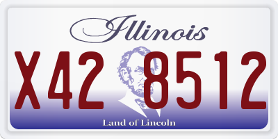 IL license plate X428512