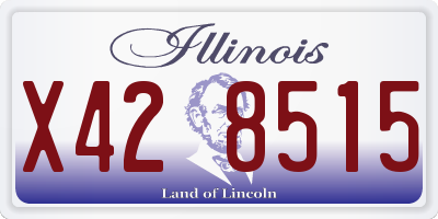 IL license plate X428515