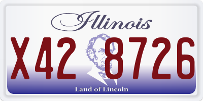 IL license plate X428726