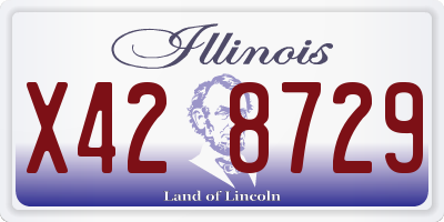 IL license plate X428729