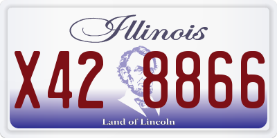 IL license plate X428866