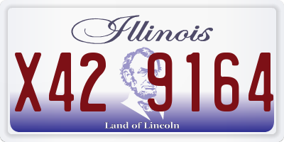 IL license plate X429164