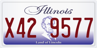 IL license plate X429577
