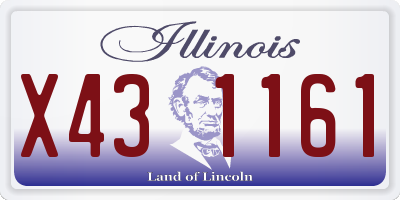 IL license plate X431161