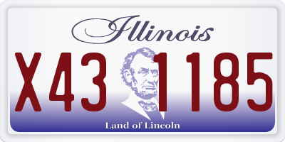 IL license plate X431185