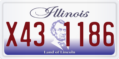 IL license plate X431186
