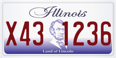 IL license plate X431236