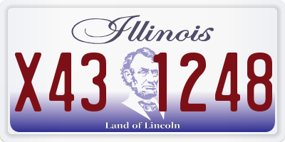 IL license plate X431248