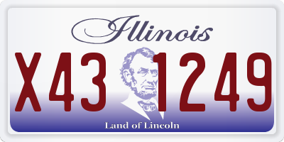 IL license plate X431249