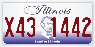 IL license plate X431442