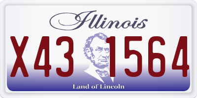 IL license plate X431564