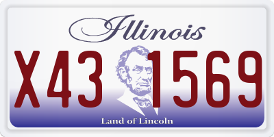 IL license plate X431569