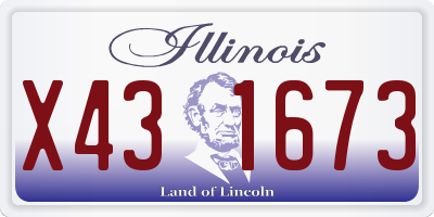 IL license plate X431673