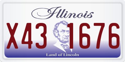 IL license plate X431676