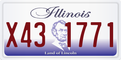 IL license plate X431771
