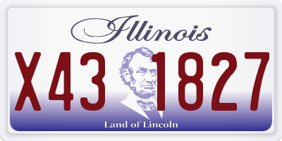 IL license plate X431827