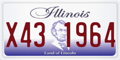 IL license plate X431964