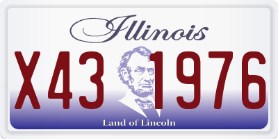 IL license plate X431976
