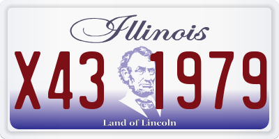 IL license plate X431979