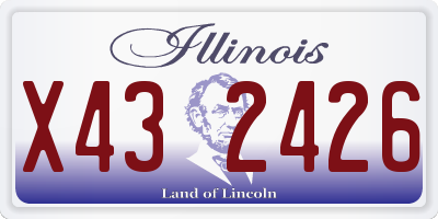 IL license plate X432426