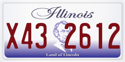 IL license plate X432612