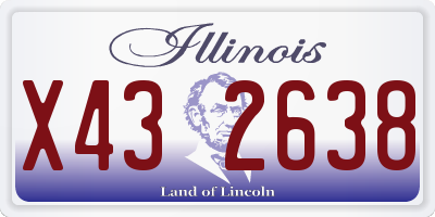 IL license plate X432638
