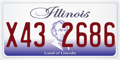 IL license plate X432686