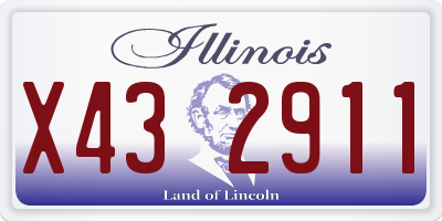IL license plate X432911