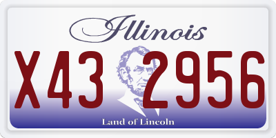 IL license plate X432956